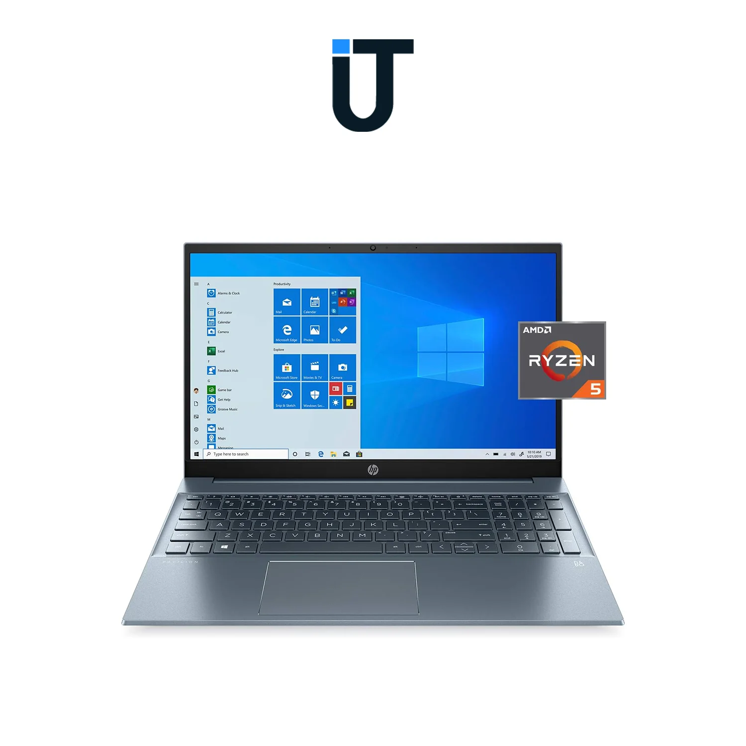 Front view of HP Pavilion 15.6-inch Full HD laptop