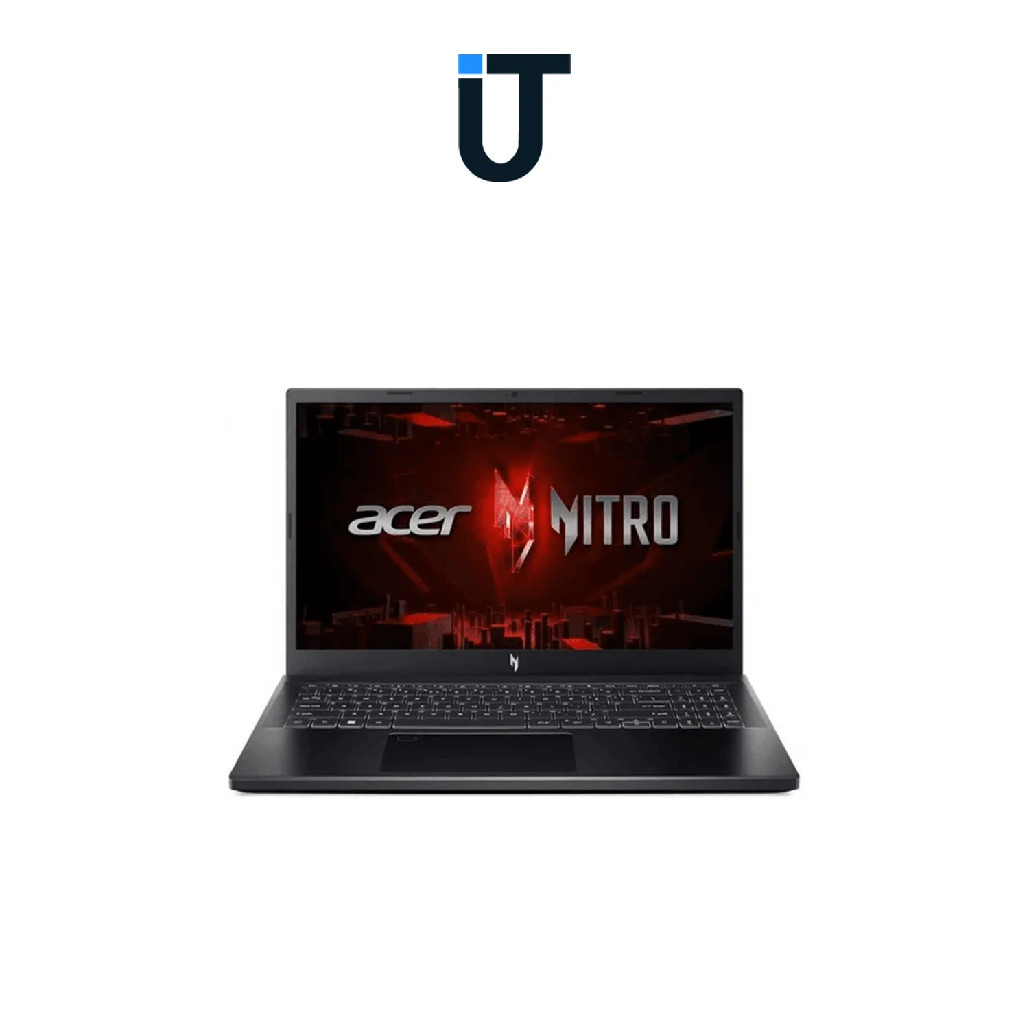 acer nitro 5 top-down angle with black finish
