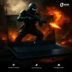 Acer Nitro 5 gaming laptop side profile with HDMI and USB ports visible