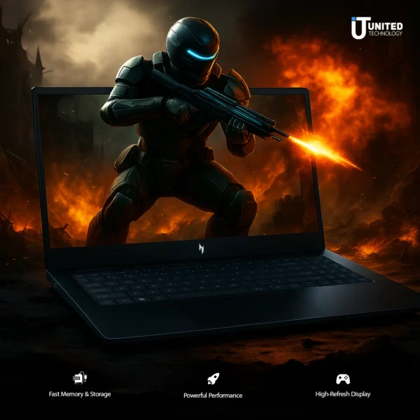 Acer Nitro 5 gaming laptop side profile with HDMI and USB ports visible