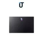 Acer Nitro 5 gaming laptop open on desk with RGB keyboard glowing