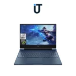 Open hp victus 15.6 gaming laptop showing full keyboard