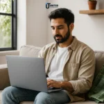 Front-facing view of Lenovo IdeaPad Slim 3 in Arctic Gray