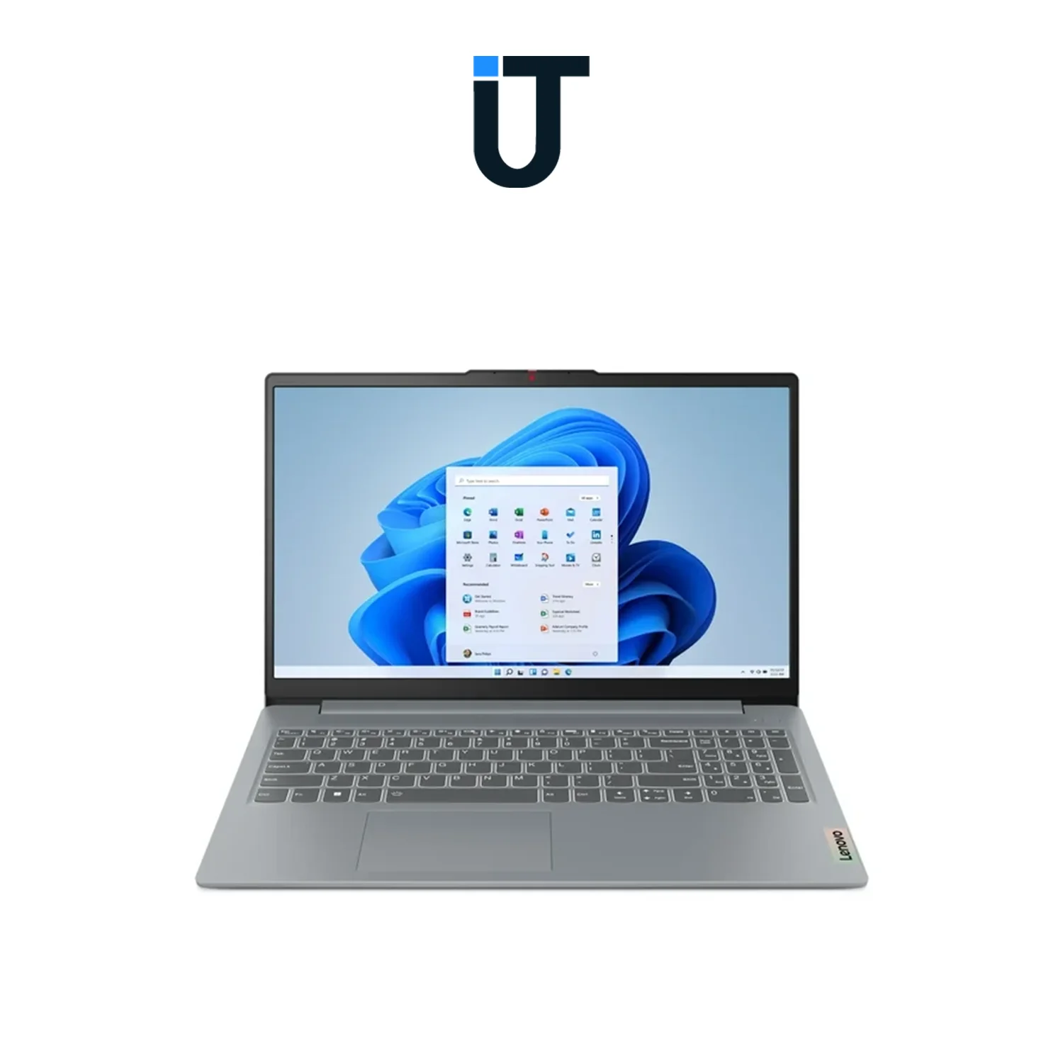 Lenovo IdeaPad Slim 3 with Windows 11 Home start screen