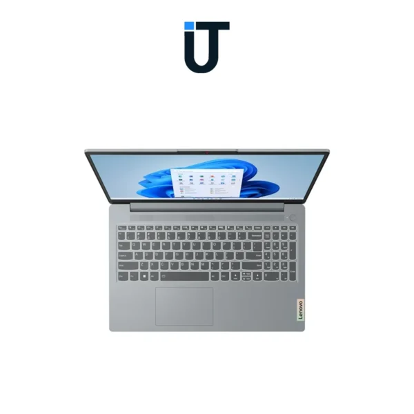 Lightweight Arctic Gray Lenovo Slim 3 closed on table