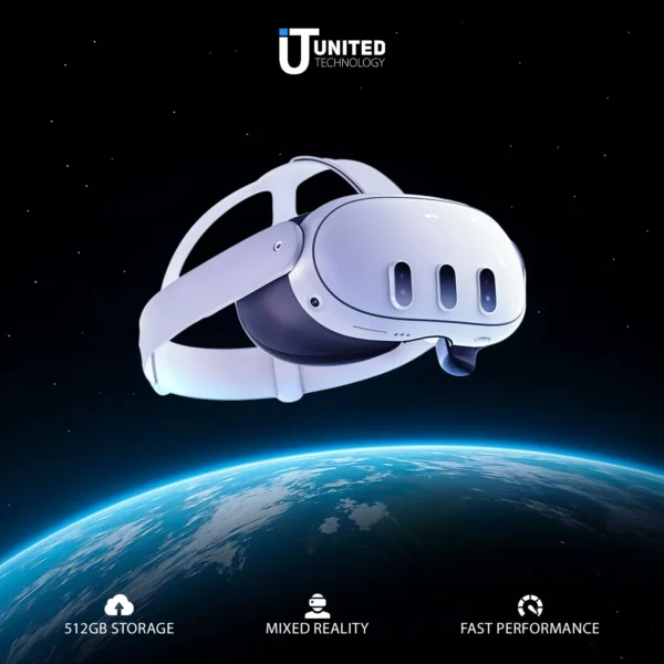 Meta Quest 3 in charging dock