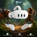 Front view of Meta Quest 3 headset