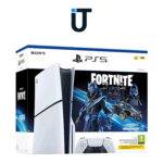 Front view of the Sony PlayStation 5 Slim Disc Edition
