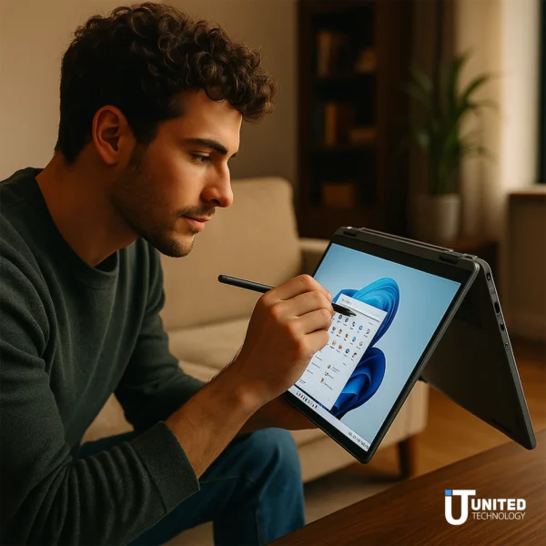 Lenovo Flex 5i touchscreen in tablet position
