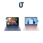 Side view of HP Stream 14 Windows laptop with Intel Celeron processor