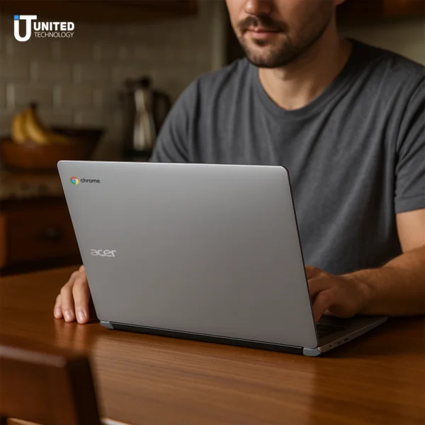 Front view of Acer Chromebook 315 with Chrome OS interface