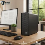 Slim black HP desktop PC for home office – United Tech Deals Florida