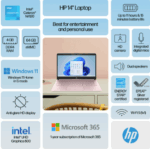 Stylish HP Stream 14 laptop – lightweight and colorful design