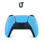 Front view of PlayStation 5 Slim Digital with Fortnite Cobalt Star artwork