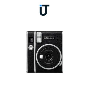Fujifilm Instax Mini 40 placed on a travel desk – Instax Mini 40 film setup guide – United Tech Deals Orlando