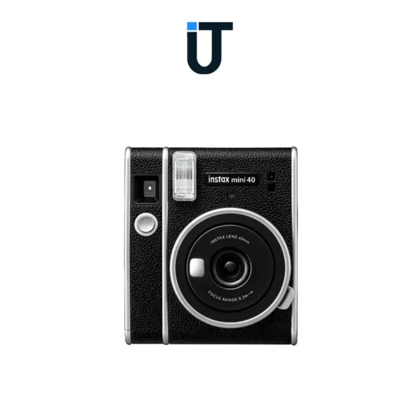 Fujifilm Instax Mini 40 placed on a travel desk – Instax Mini 40 film setup guide – United Tech Deals Orlando
