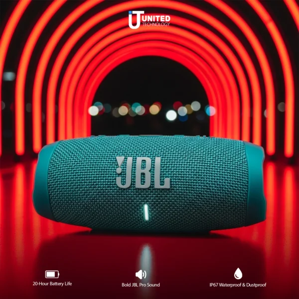 JBL Charge 5 Speaker – Powerful Audio in Teal
