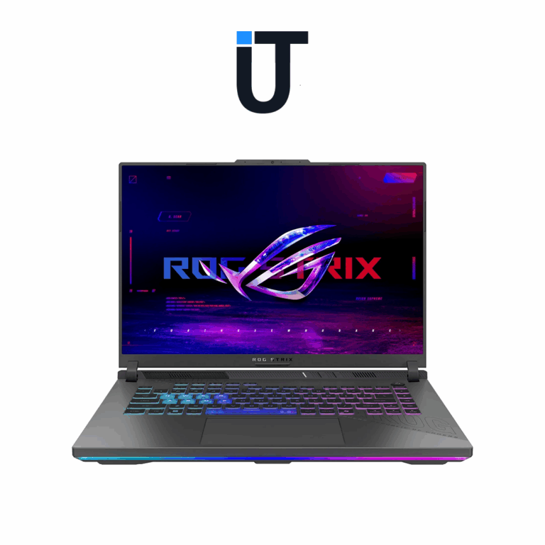 ASUS gaming laptop ROG Strix G16 front view with 16-inch display