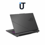SUS ROG gaming laptop with backlit RGB keyboard close-up