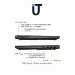 HP victus gaming laptop side profile showing cooling vents