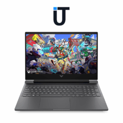HP Victus 15 gaming laptop front view with 15.6-inch 144Hz display
