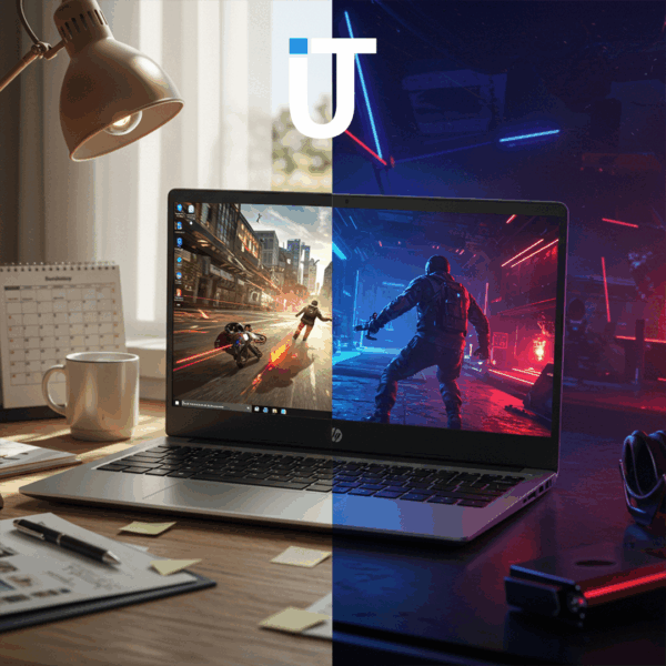HP victus 15 laptop with Windows 11 home screen