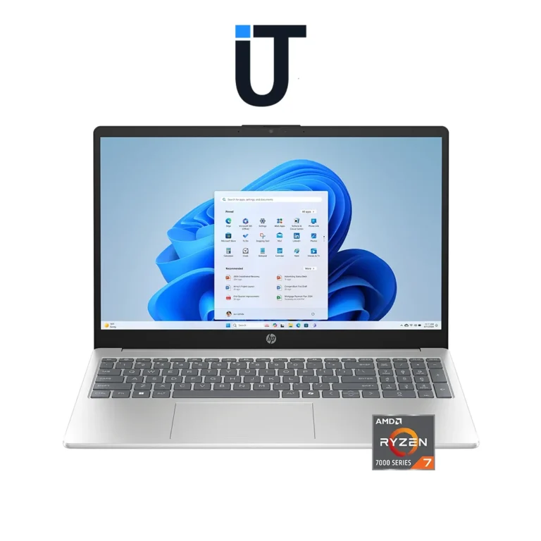 HP ProBook 15 Touch Ryzen 7 laptop front view open on desk