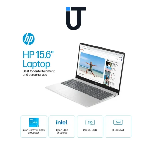 hp pavilion touch screen laptop 15.6 inch open view