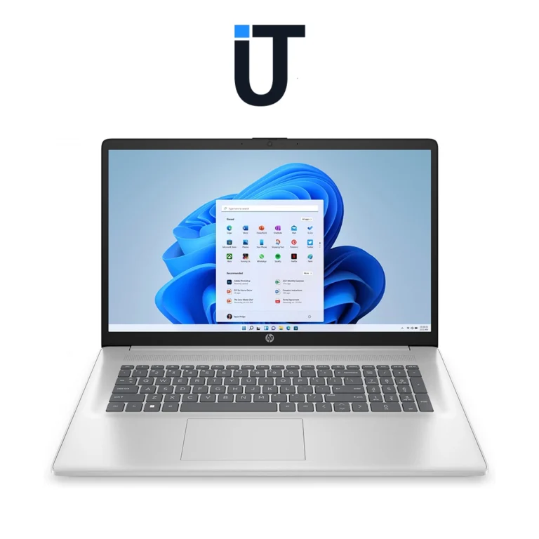 HP 17.3 Laptop with AMD Ryzen 5 processor in natural silver