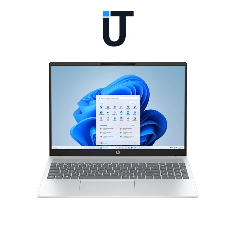 hp omnibook 5 laptop with AMD Ryzen 7 processor in Glacier Silver