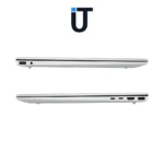 Keyboard and touchpad close-up of hp omnibook 5 in silver finish