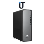 Front view of hp omnidesk SlimEdge desktop tower for home office