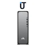 Side profile of hp omnidesk showing slim and modern case design
