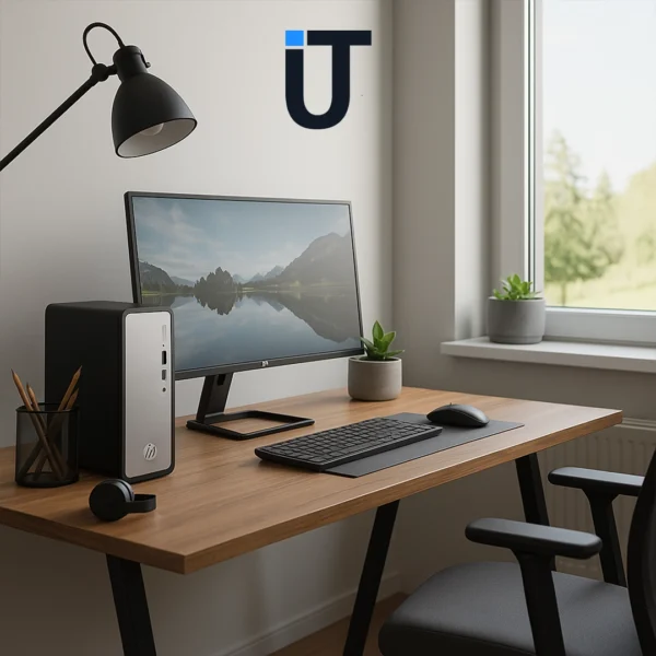 hp omnidesk in Meteor Silver finish for professional workspaces