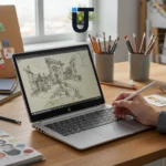 hp omnibook 5 Flip 14 in tablet mode for students in Florida